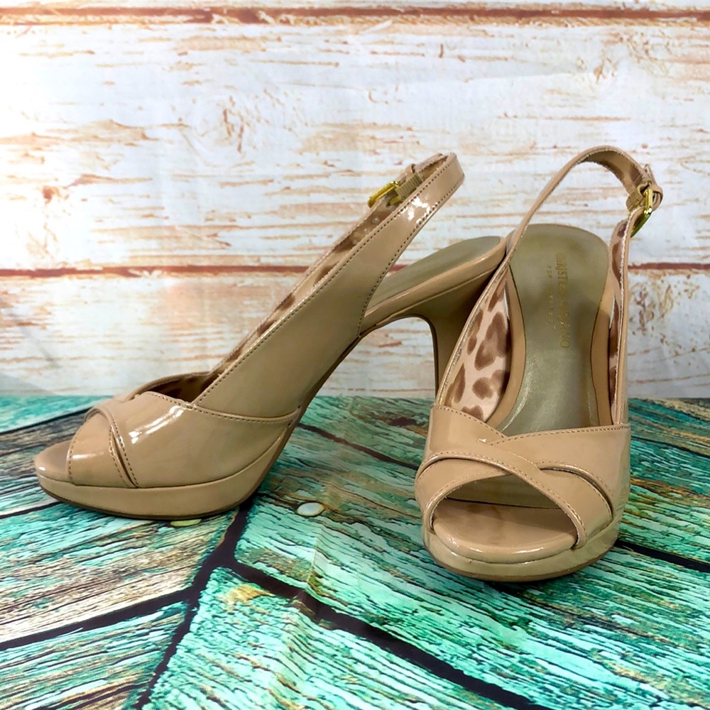 DWS1 - Christian Siriano Nude Open Toe Heels - 7